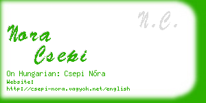 nora csepi business card